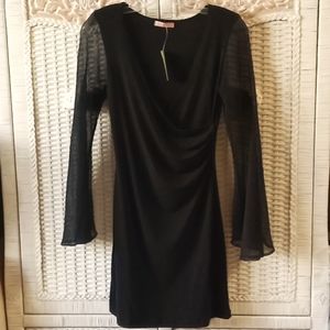 Gorgeous black stretch evening dress